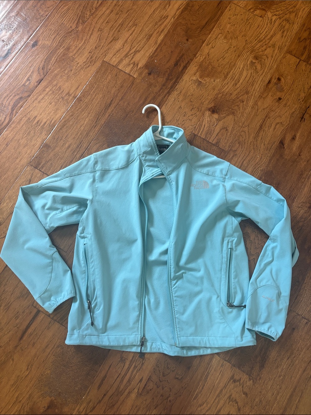 The North Face Mint Blue Softshell Jacket